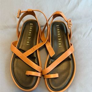 Gianni Bini Women's Brown and Black Strappy Sandals